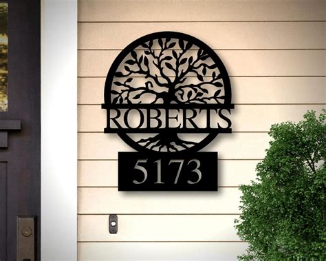 metal house address signs|decorative metal address signs.